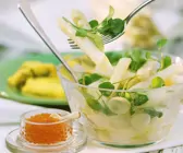 Weißer Spargel-Kressesalat
