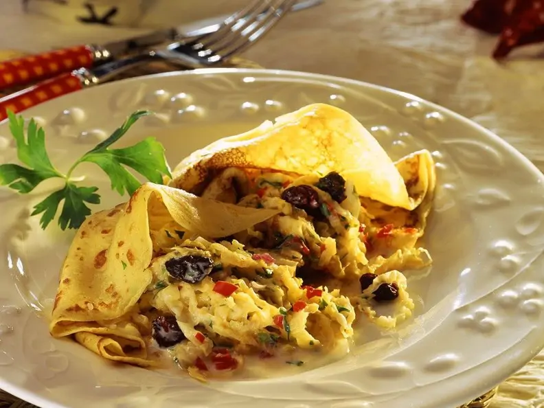 Galettes mit Spitzkohlfüllung