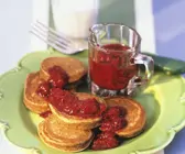 Blinis mit Himbeeren