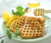 Süße Haferflocken-Waffeln