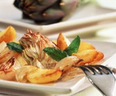 Bratkartoffeln mit Artischocken