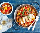 Ratatouille mit gegrillter Hähnchenbrust