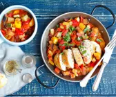 Ratatouille mit gegrillter Hähnchenbrust