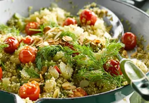 Quinoa-Sellerie-Pfanne