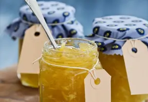 Apfel-Fruchtaufstrich mit Grapefruit