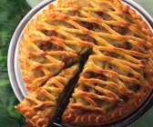 Apfelkuchen mit Marzipangitter