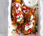 Gefüllte Auberginen mit Couscous und Aprikosen