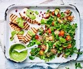 Quinoasalat mit Grillfisch