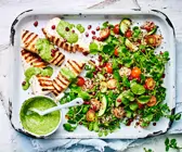 Quinoasalat mit Grillfisch