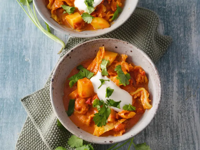 Kartoffel-Wirsing-Curry