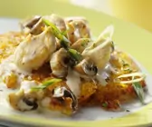 Rösti mit Hähnchengeschnetzeltem