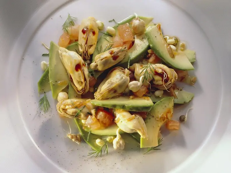 Avocado-Muschelsalat