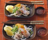 Asiatischer Nudelsalat mit Hähnchen und Papaya