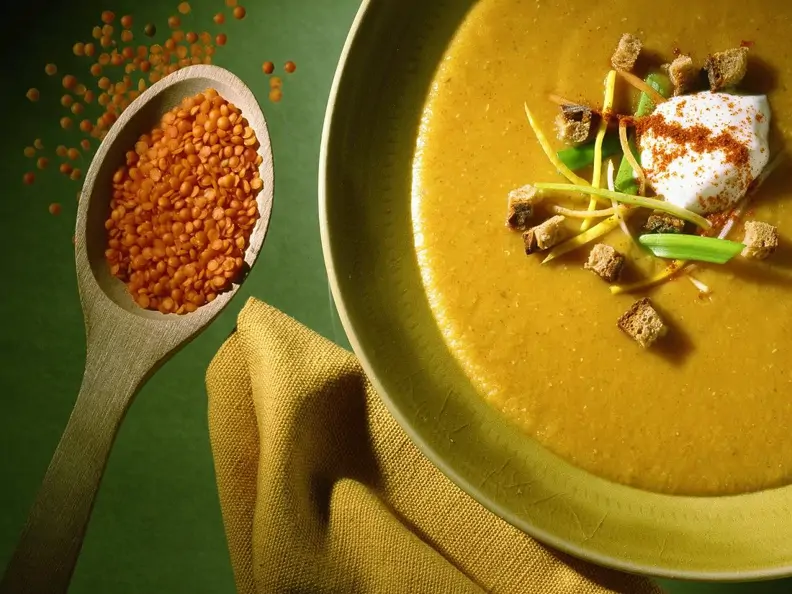 Cremige Linsensuppe