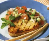 Schwertfisch mit Melonensalsa