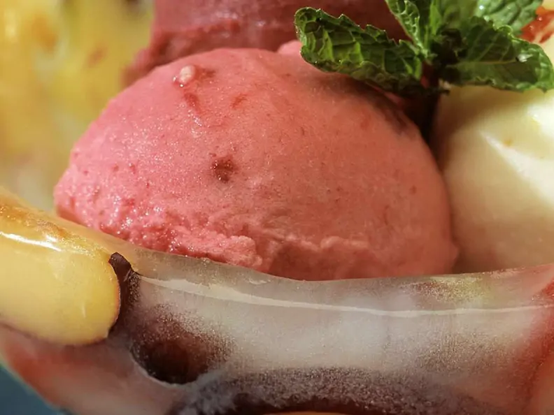 Himbeersorbet
