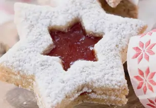 Haselnuss-Marmeladen-Kekse