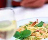 Spaghetti mit Garnelen und Zitronensauce