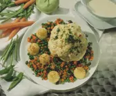 Blumenkohlplatte mit Käsesauce