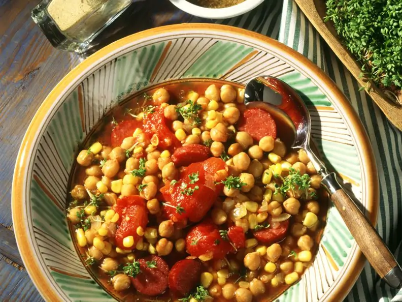 Scharfe Kichererbsensuppe