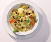 Kohlrabi-Gratin mit Kräuter-Quark