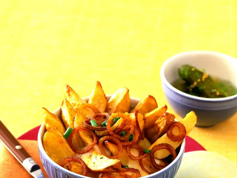 Ofenkartoffeln mit Paprika-Röstzwiebeln