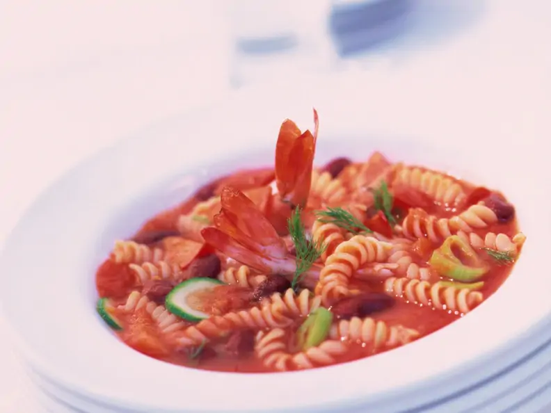 Scampi-Minestrone
