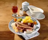 Gekochte Rinderbrust mit Meerrettichsauce