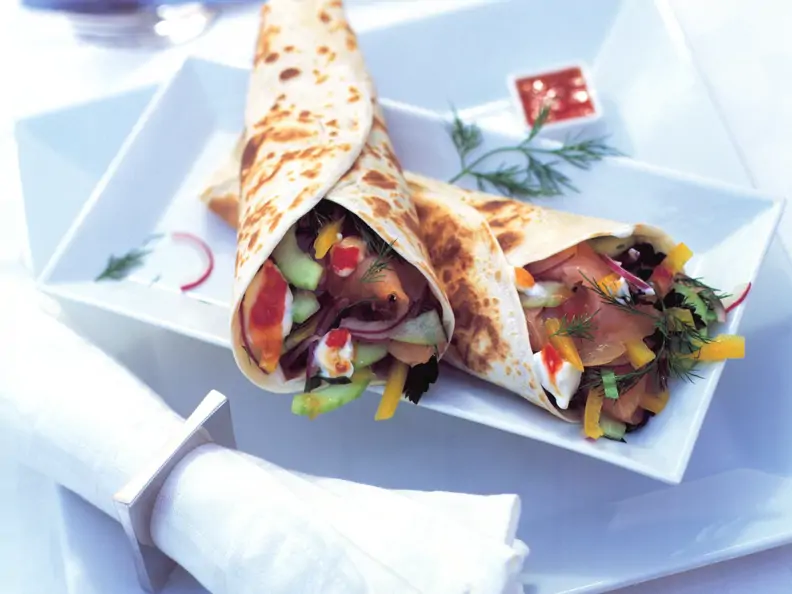 Tortillas mit Lachs