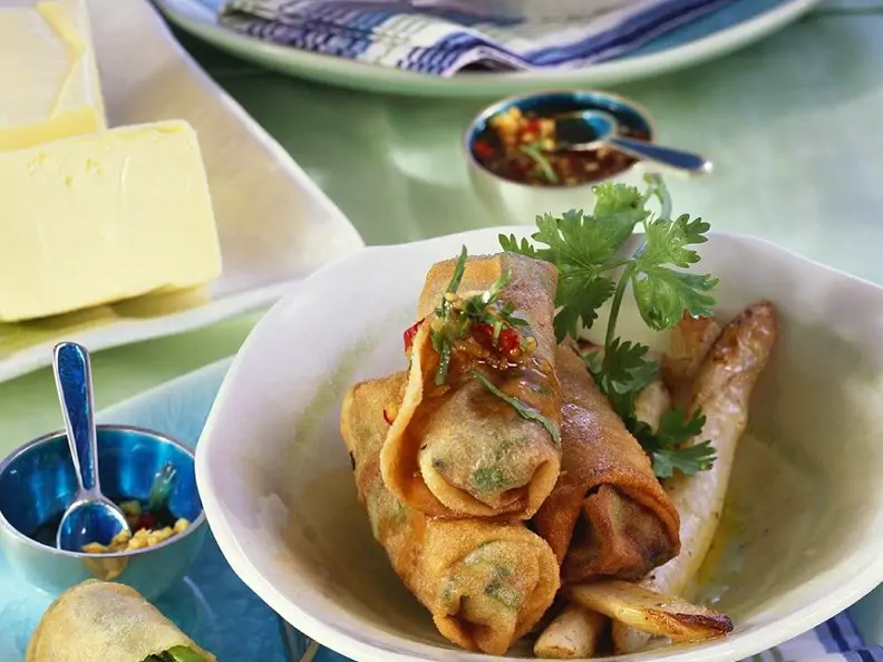 Frittierte Frühlingsrollen