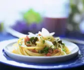 Linguine mit Tomaten-Kapner-Vinaigrette