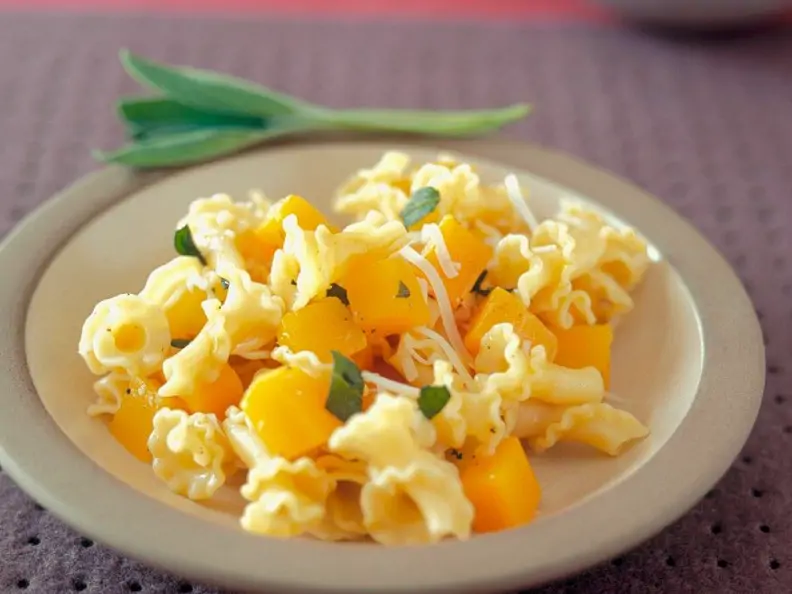 Nudeln mit Kürbis