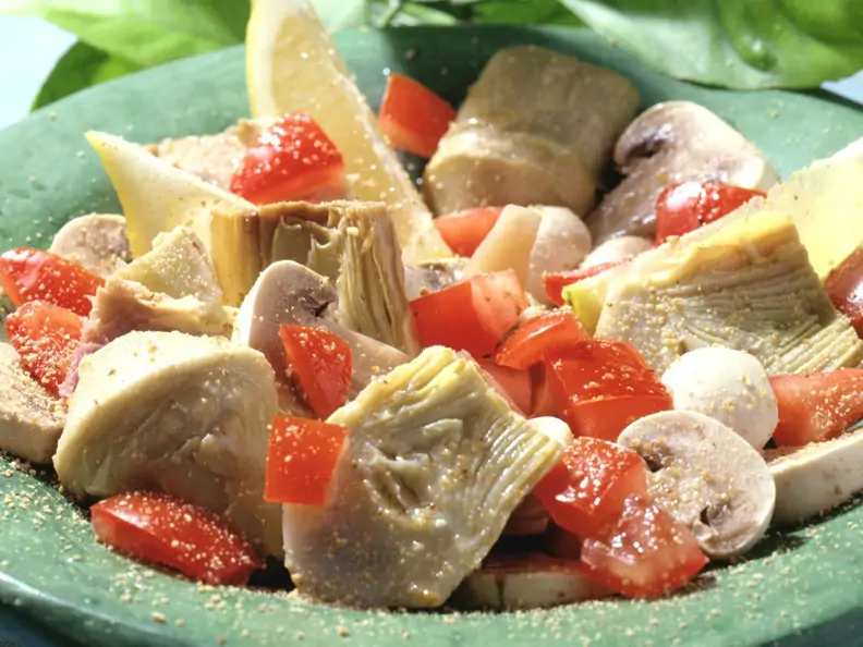 Champignon-Artischocken-Salat