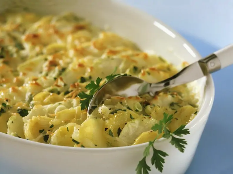 Kartoffelgratin mit Kohlrabi