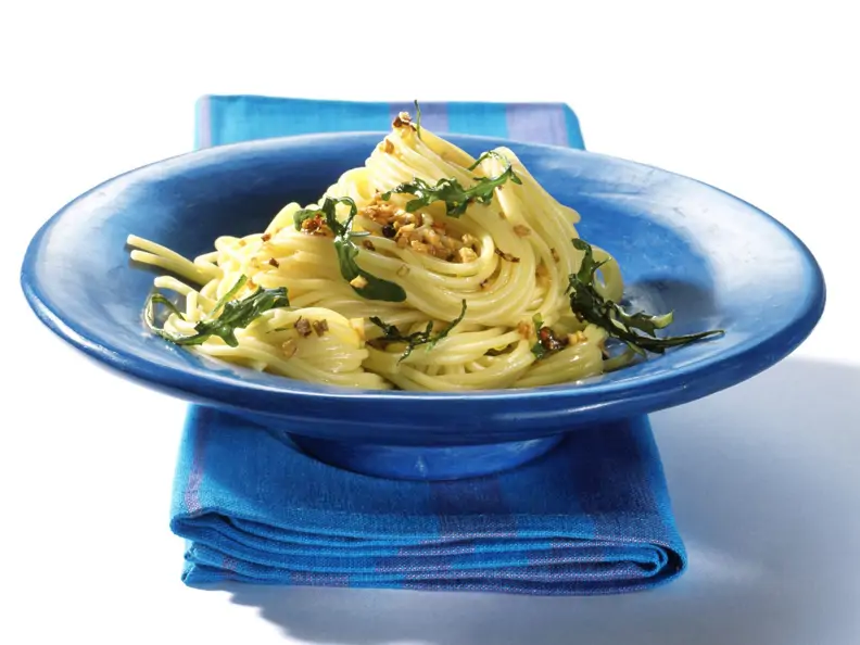 Scharfe Knoblauchspaghetti