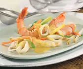 Curry-Kokos-Fondue mit Fisch