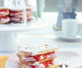 Süsse Waffeltürmchen