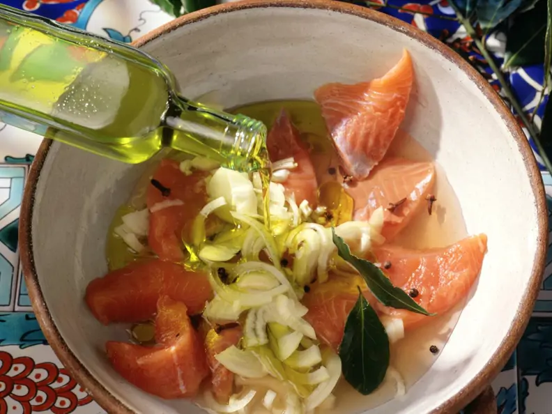 Marinierter Lachs