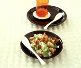 Pilz-Gurken-Risotto