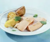 Gebratener Saibling mit Ofenkartoffeln