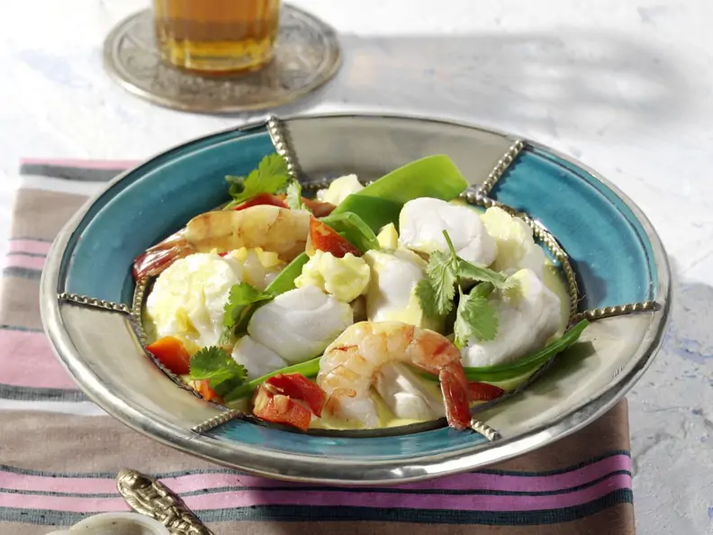 Garnelen-Fisch-Curry