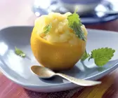 Orangen-Reis-Sorbet