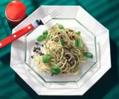 Basilikum-Spaghetti