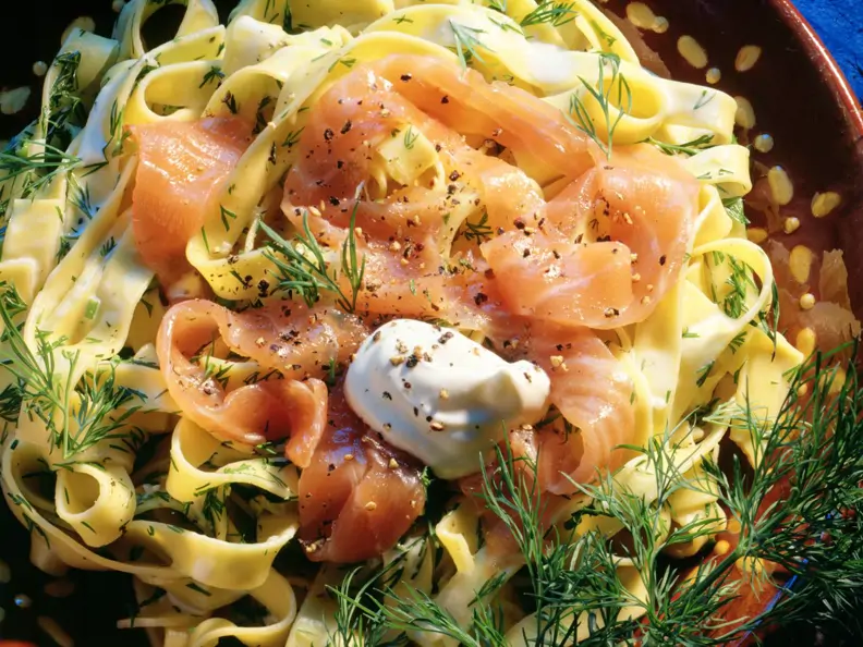 Tagliatelle mit Lachs