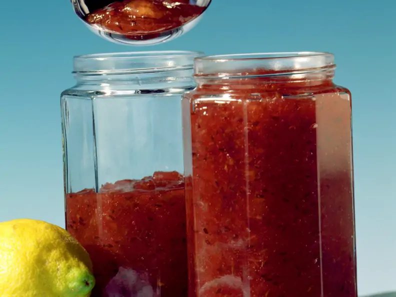Drei-Frucht-Marmelade
