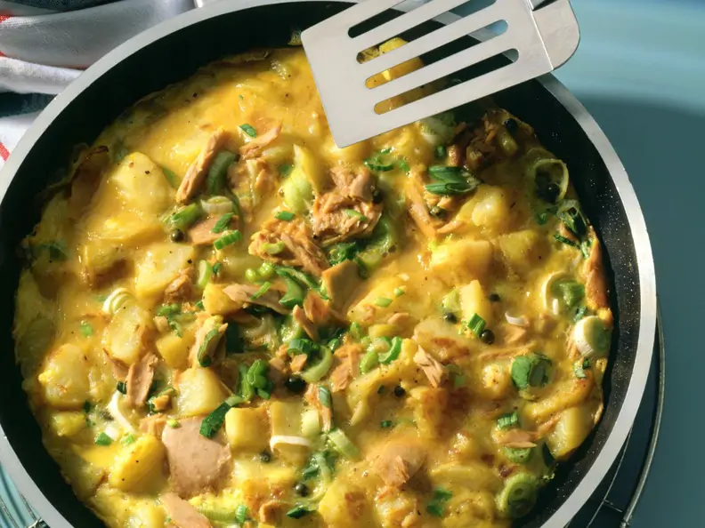 Kartoffel-Thunfisch-Omelett