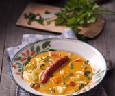 Kürbiseintopf mit Kochwurst