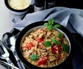 Pilzpfanne mit Reis