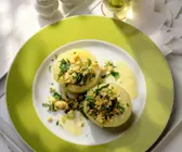 Gedünsteter Kohlrabi mit Petersilien-Ei-Bröseln