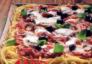 Spaghetti-Pizza